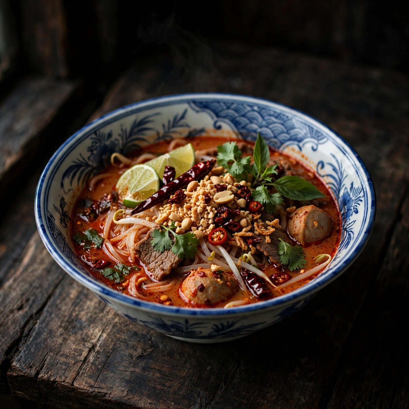 ก๋วยเตี๋ยวเรือน้ำตกต้มยำโบราณ